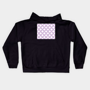 Abstract pattern - purple and white. Kids Hoodie